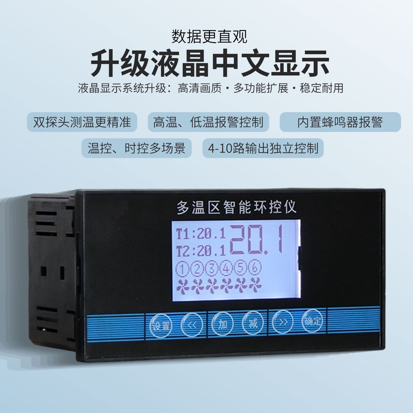 X1000-2T 多温区智能环控仪